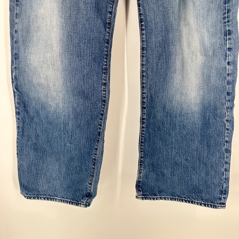 Polo Jeans Company‎ Thompson Loose Fit Mens Blue Denim Jeans 40x30 Skater Pipe - Picture 11 of 14